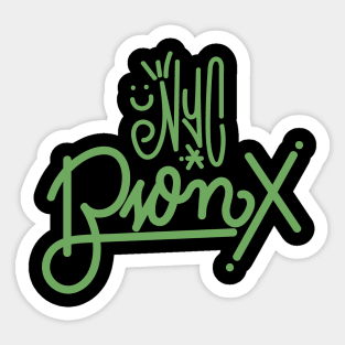 Bronx New York Graffiti Tag by a Wordsmith - Authentic Urban Design Sticker